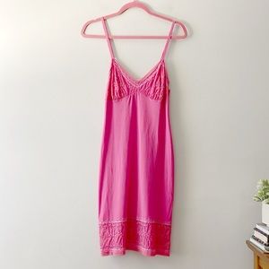 ANTI-FLIRT Hot Pink Slip Dress Size 2 Vintage Y2K Style Feminine Girly